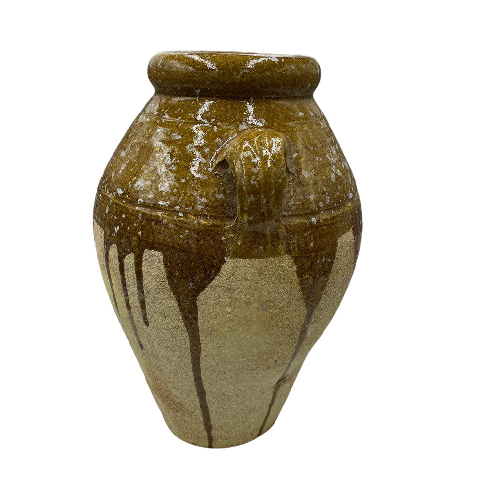 Half-Glazed Terracotta Vessel - Berbere Imports