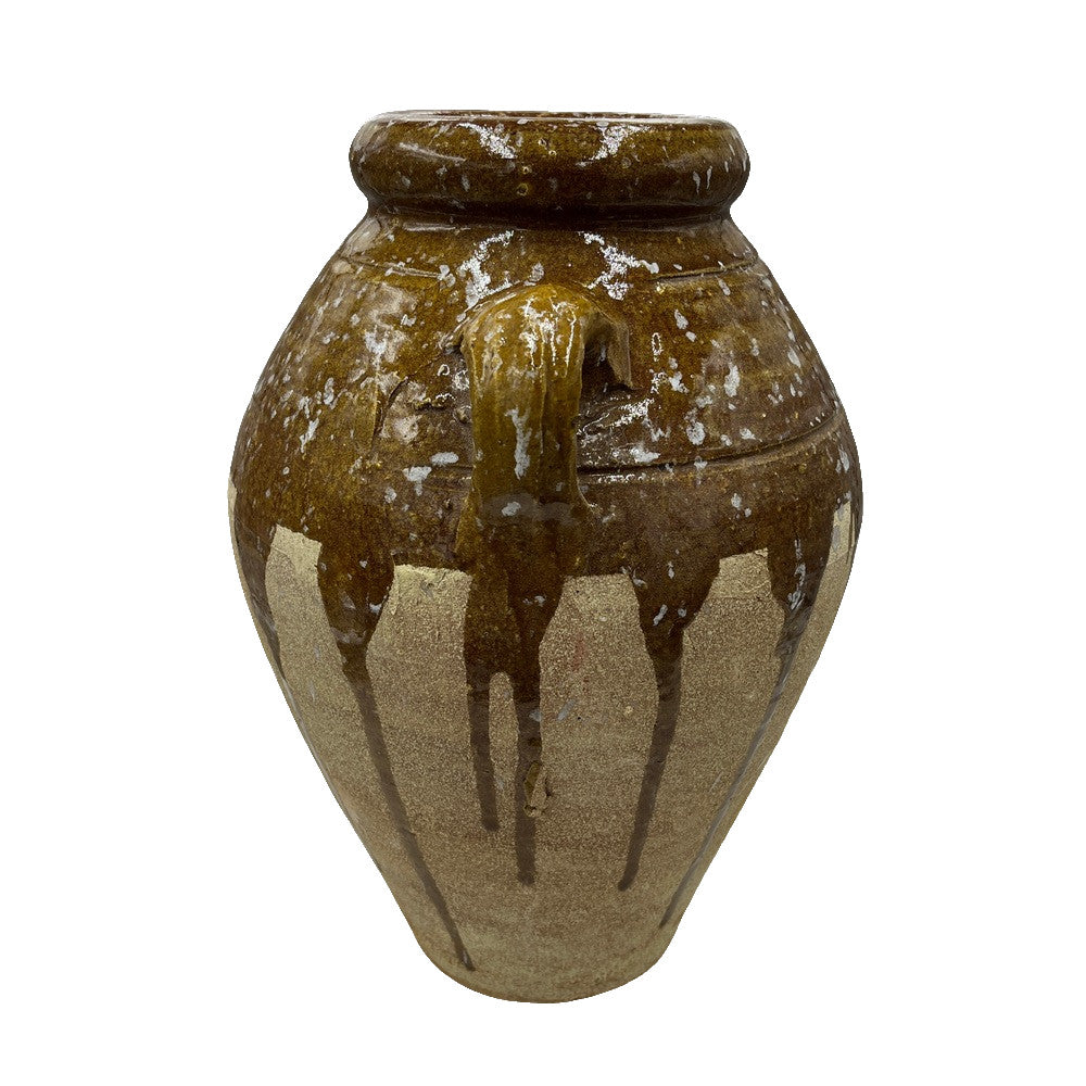 Half-Glazed Terracotta Vessel - Berbere Imports