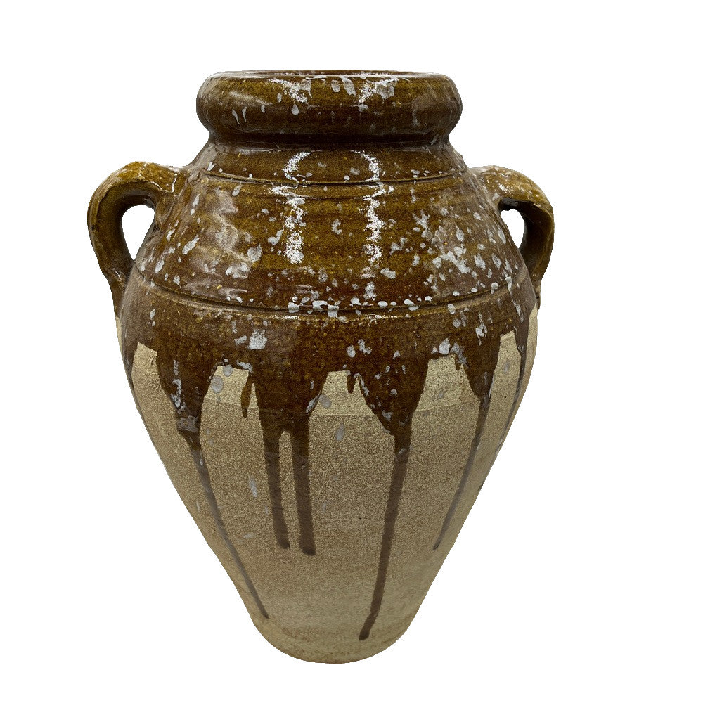 Half-Glazed Terracotta Vessel - Berbere Imports