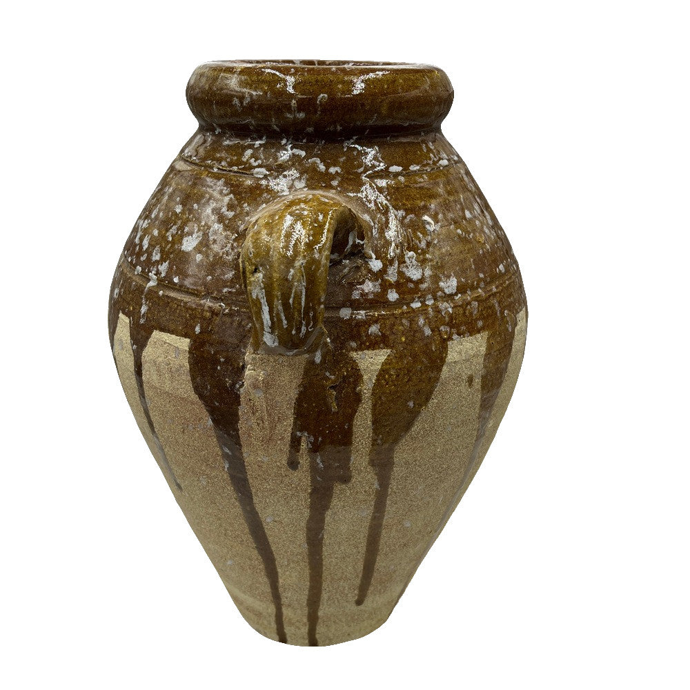 Half-Glazed Terracotta Vessel - Berbere Imports