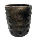 Sejnane Cylindrical Clay Bumpy Vessel - Dark Medium - Berbere Imports