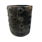 Sejnane Cylindrical Clay Bumpy Vessel - Dark Medium - Berbere Imports