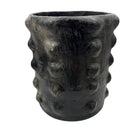 Sejnane Cylindrical Clay Bumpy Vessel - Dark Medium - Berbere Imports