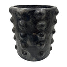 Sejnane Cylindrical Clay Bumpy Vessel - Dark Medium - Berbere Imports