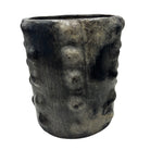 Sejnane Cylindrical Clay Bumpy Vessel - Dark Medium - Berbere Imports