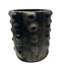 Sejnane Cylindrical Clay Bumpy Vessel - Dark Medium - Berbere Imports