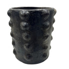 Sejnane Cylindrical Clay Bumpy Vessel - Dark Medium - Berbere Imports