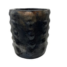 Sejnane Cylindrical Clay Bumpy Vessel - Dark Medium - Berbere Imports