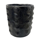 Sejnane Cylindrical Clay Bumpy Vessel - Dark Medium - Berbere Imports