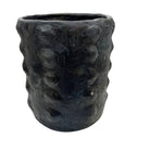 Sejnane Cylindrical Clay Bumpy Vessel - Dark Medium - Berbere Imports