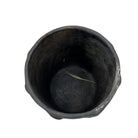 Sejnane Cylindrical Clay Bumpy Vessel - Dark Medium - Berbere Imports