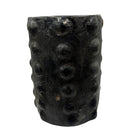 Sejnane Cylindrical Clay Bumpy Vessel - Dark Large - Berbere Imports