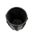 Sejnane Cylindrical Clay Bumpy Vessel - Dark Large - Berbere Imports