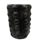 Sejnane Cylindrical Clay Bumpy Vessel - Dark Large - Berbere Imports