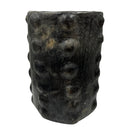 Sejnane Cylindrical Clay Bumpy Vessel - Dark Large - Berbere Imports