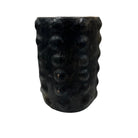 Sejnane Cylindrical Clay Bumpy Vessel - Dark Large - Berbere Imports