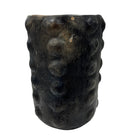 Sejnane Cylindrical Clay Bumpy Vessel - Dark Large - Berbere Imports