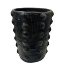 Sejnane Cylindrical Clay Bumpy Vessel - Dark Large - Berbere Imports