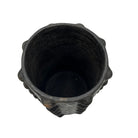 Sejnane Cylindrical Clay Bumpy Vessel - Dark Large - Berbere Imports