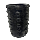 Sejnane Cylindrical Clay Bumpy Vessel - Dark Large - Berbere Imports