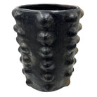 Sejnane Cylindrical Clay Bumpy Vessel - Dark Large - Berbere Imports