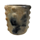 Sejnane Cylindrical Clay Bumpy Vessel - Light Medium - Berbere Imports