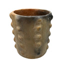 Sejnane Cylindrical Clay Bumpy Vessel - Light Medium - Berbere Imports