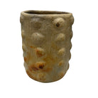 Sejnane Cylindrical Clay Bumpy Vessel - Light Medium - Berbere Imports