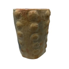 Sejnane Cylindrical Clay Bumpy Vessel - Light Large - Berbere Imports