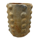 Sejnane Cylindrical Clay Bumpy Vessel - Light Large - Berbere Imports