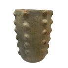 Sejnane Cylindrical Clay Bumpy Vessel - Light Large - Berbere Imports