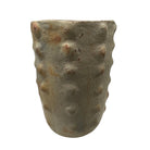 Sejnane Cylindrical Clay Bumpy Vessel - Light Large - Berbere Imports