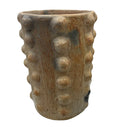 Sejnane Cylindrical Clay Bumpy Vessel - Light Large - Berbere Imports