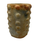 Sejnane Cylindrical Clay Bumpy Vessel - Light Large - Berbere Imports