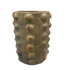 Sejnane Cylindrical Clay Bumpy Vessel - Light Large - Berbere Imports