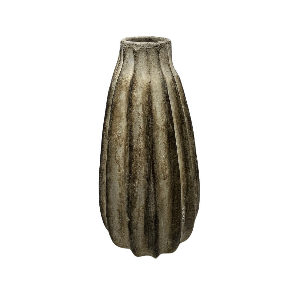 Indonesian Ribbed Terracotta Vessel - Berbere Imports