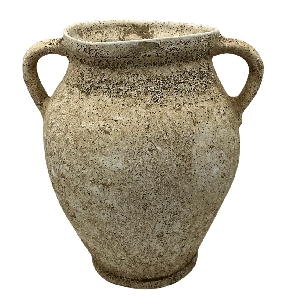 Hungarian Terracotta Vessel With Antiqued Finish - Berbere Imports