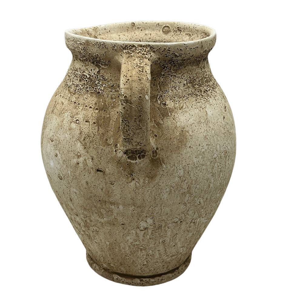 Hungarian Terracotta Vessel With Antiqued Finish - Berbere Imports