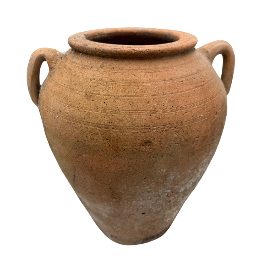 Antique Moroccan Terracotta Coastal Olive Jar 707-015, 14.25" H, view 3 of 10