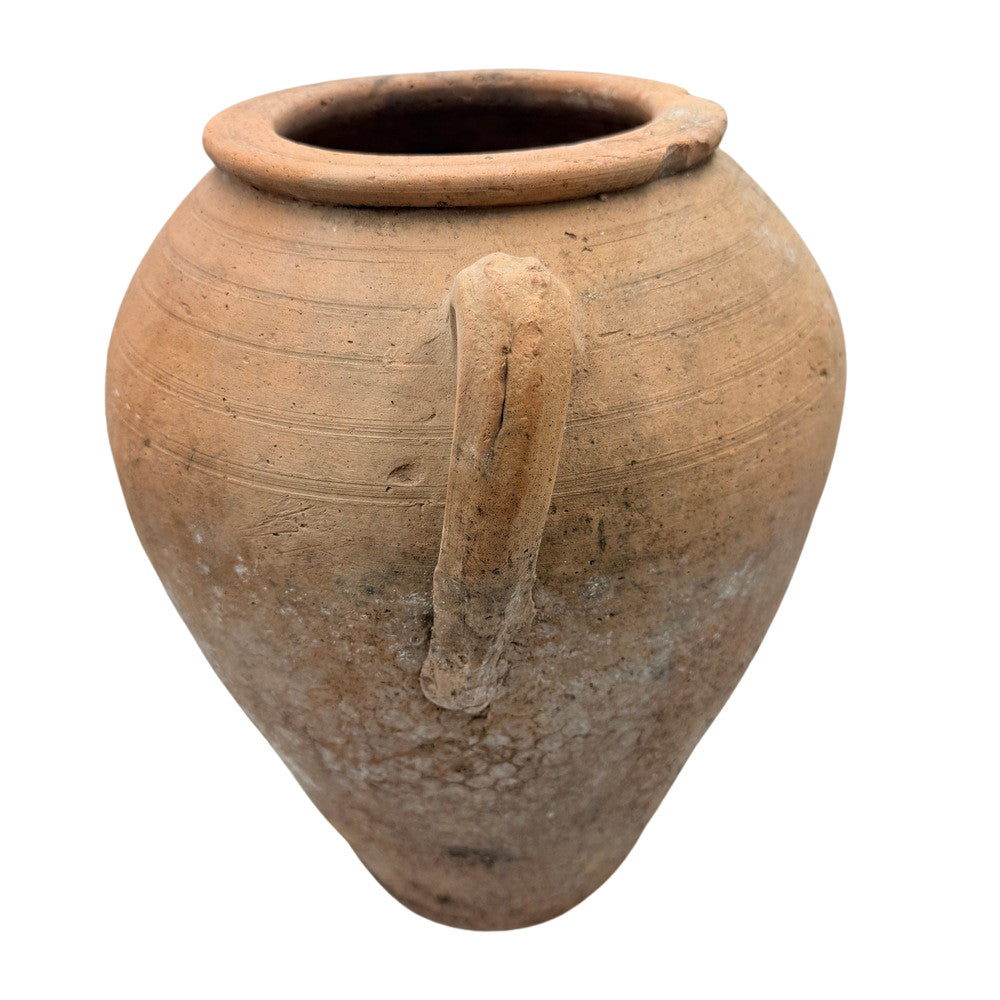 Antique Moroccan Terracotta Coastal Olive Jar 707-015, 14.25" H, view 4 of 10