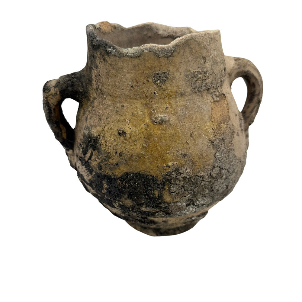 Antique Moroccan Terracotta Vessel - Small - Berbere Imports