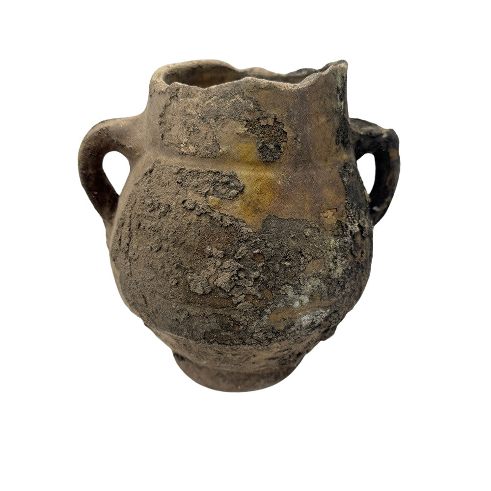 Antique Moroccan Terracotta Vessel - Small - Berbere Imports