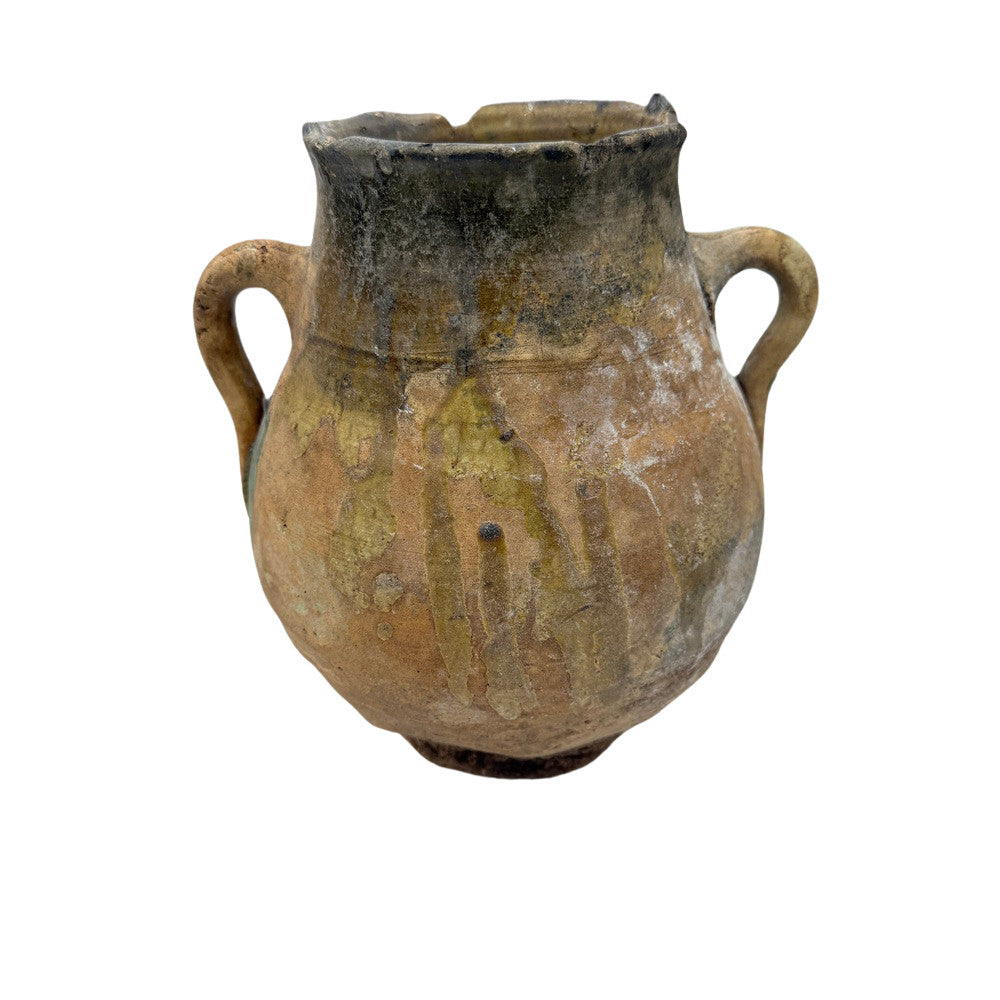 Antique Moroccan Terracotta Vessel - Small - Berbere Imports