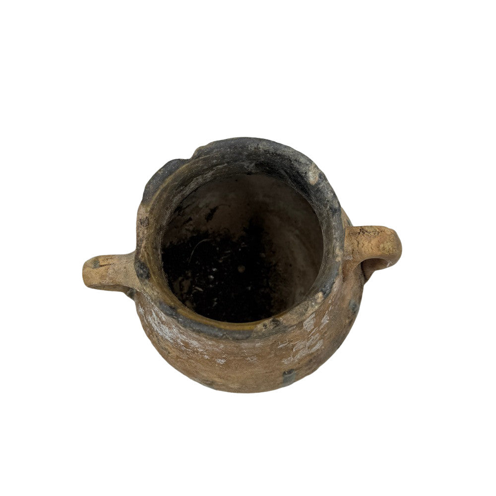 Antique Moroccan Terracotta Vessel - Small - Berbere Imports