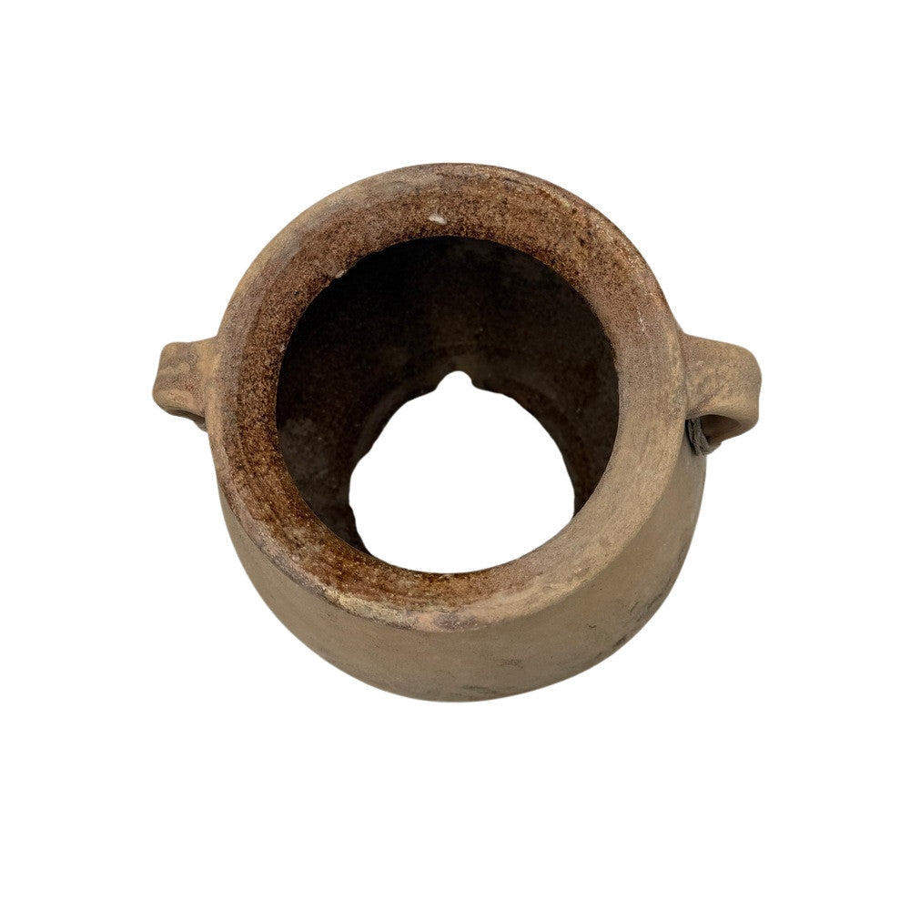 Antique Moroccan Terracotta Vessel - Small - Berbere Imports
