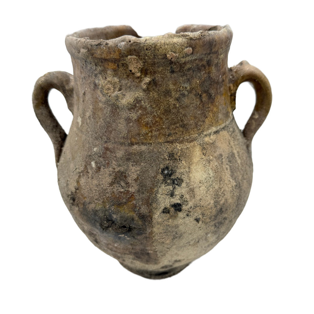 Antique Moroccan Terracotta Vessel - Small - Berbere Imports