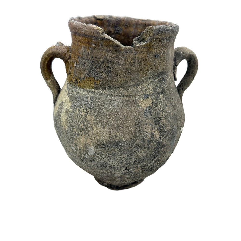 Antique Moroccan Terracotta Vessel - Small - Berbere Imports