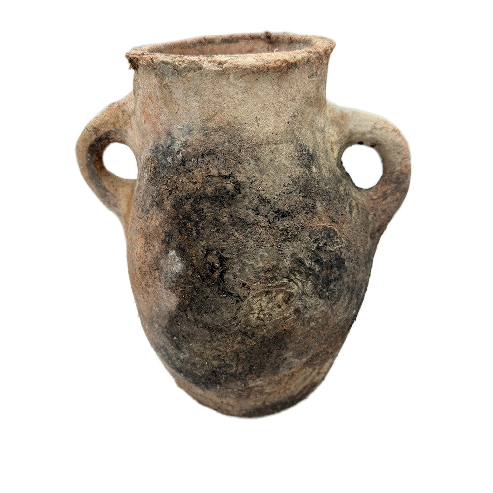 Antique Moroccan Terracotta Vessel - Small - Berbere Imports