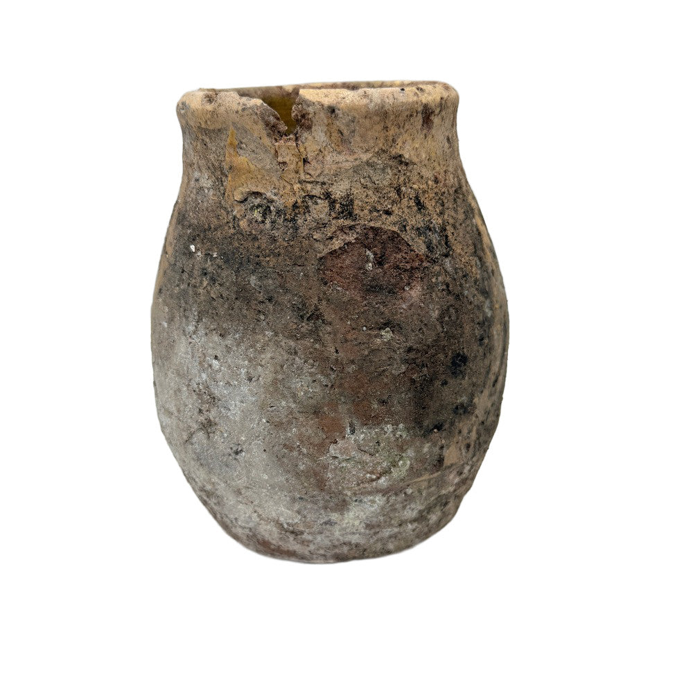 Antique Moroccan Terracotta Vessel - Small - Berbere Imports