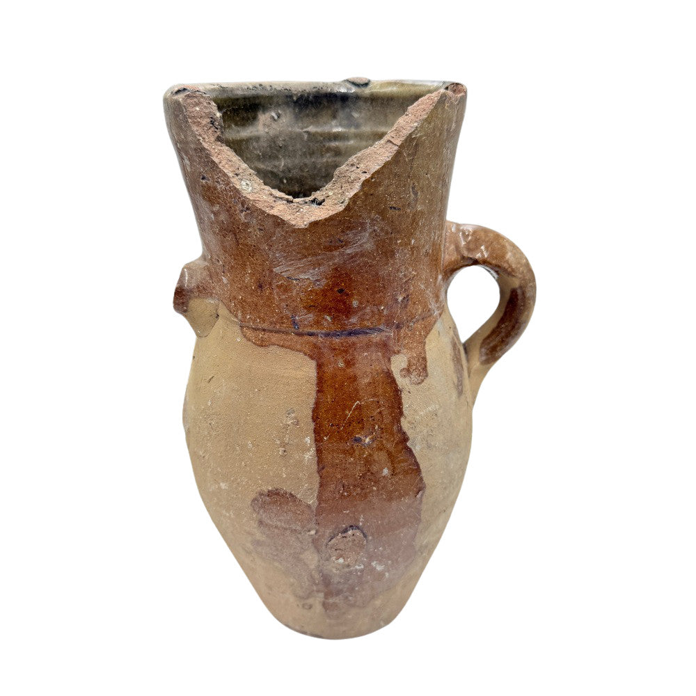 Antique Moroccan Terracotta Vessel - Small - Berbere Imports